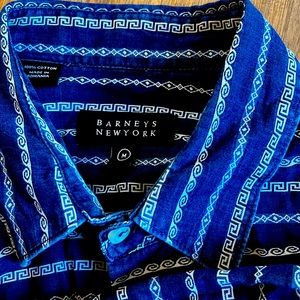 Barney’s indigo button shirt | M